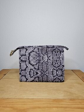 Estee Lauder Snake Print Cosmetic Bag